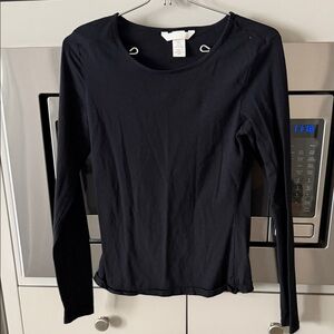 H&M Elegant Black Long Sleeve Tee